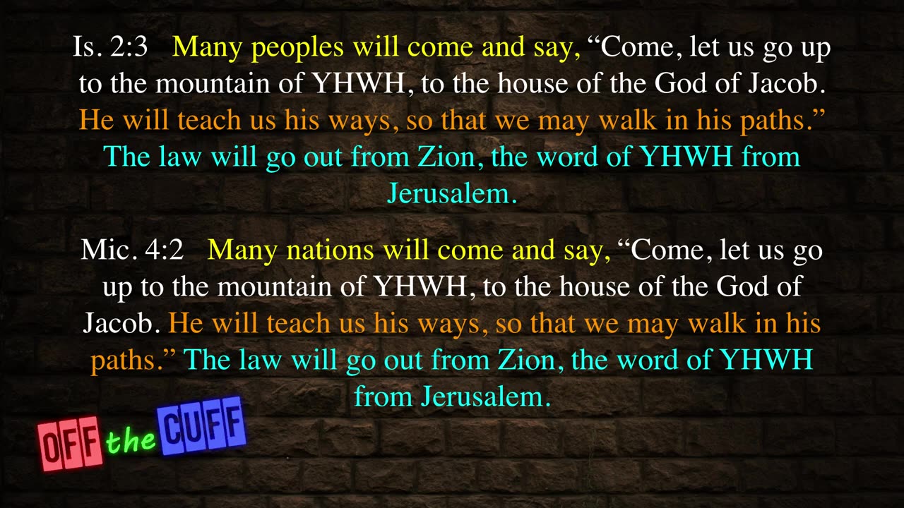 Beware of the Noahide Laws.