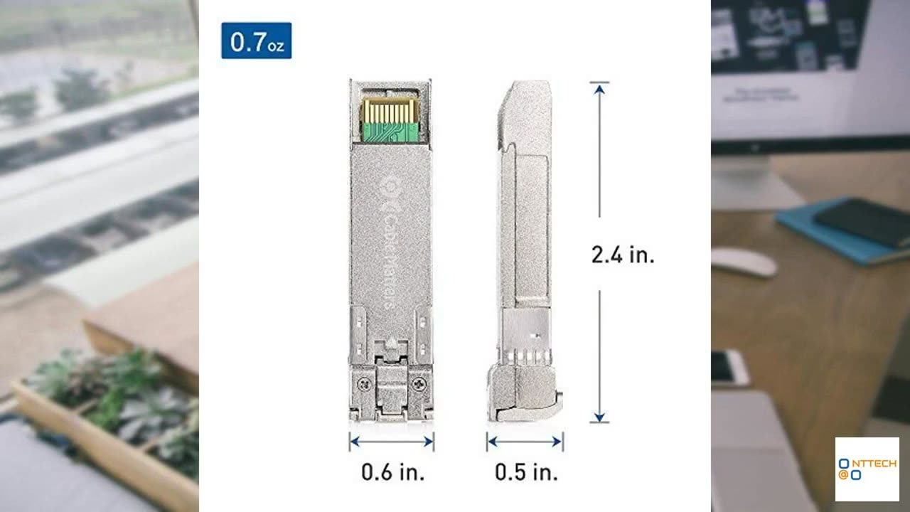 Cable Matters 2-Pack 10GBASE-SR SFP+ to LC Multi Mode 10G Fiber Transceiver