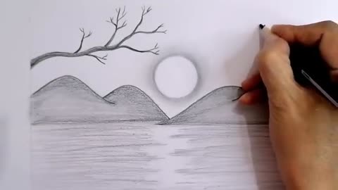 Landscape drawing How to Draw a simple Landscape