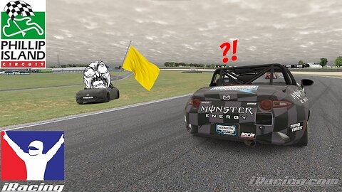 [VR] Butthurt driver throws a FIT ON TRACK!!! | iRacing Advanced MX5 Cup at Phillip Island 2025S1