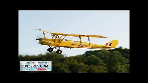 MinimumRC Tigermoth DH-82A Micro Scale 360mm Wingspan KT Foam RC Airplane Biplane Review