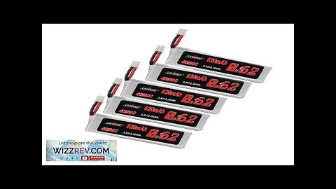 5Pcs URUAV 3.8V 620mAh 40C/80C 1S HV 4.35V Lipo Battery PH2.0 Plug Review