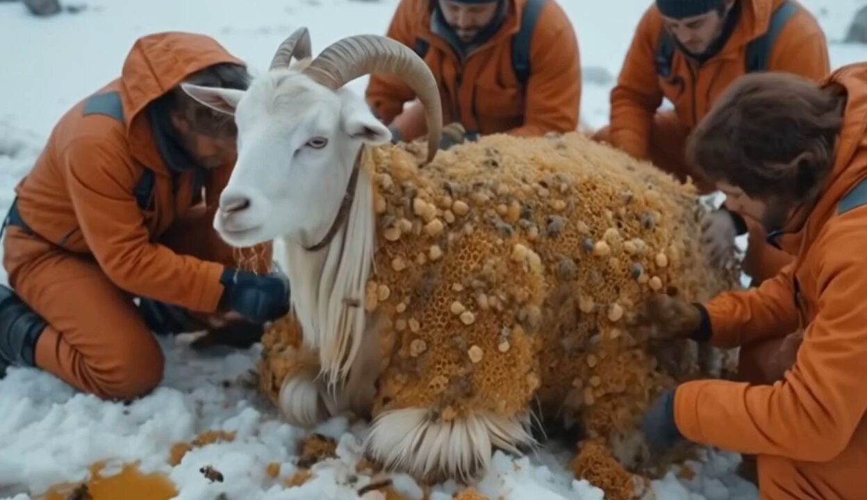 The Goat infested millions of honey bees Rescue team successfully