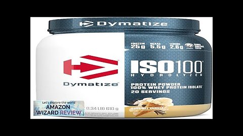 Dymatize ISO100 Hydrolyzed Protein Powder 100% Whey Isolate Protein 25g of Protein Review