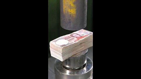 Money vs hydraulic press