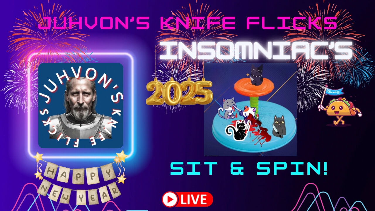 Insomniacs Sit & Spin! Knife Live Stream! 12-31-2024