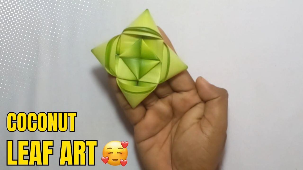 How to Create a Stunning Coconut Leaf Flower ගොක්කොල කලාව 🌺 DIY Traditional Craft