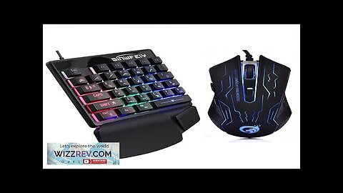 JX200 One Hand Wired Mechanical Gaming Keyboard and Mouse Kit 35-Keys Mini Review