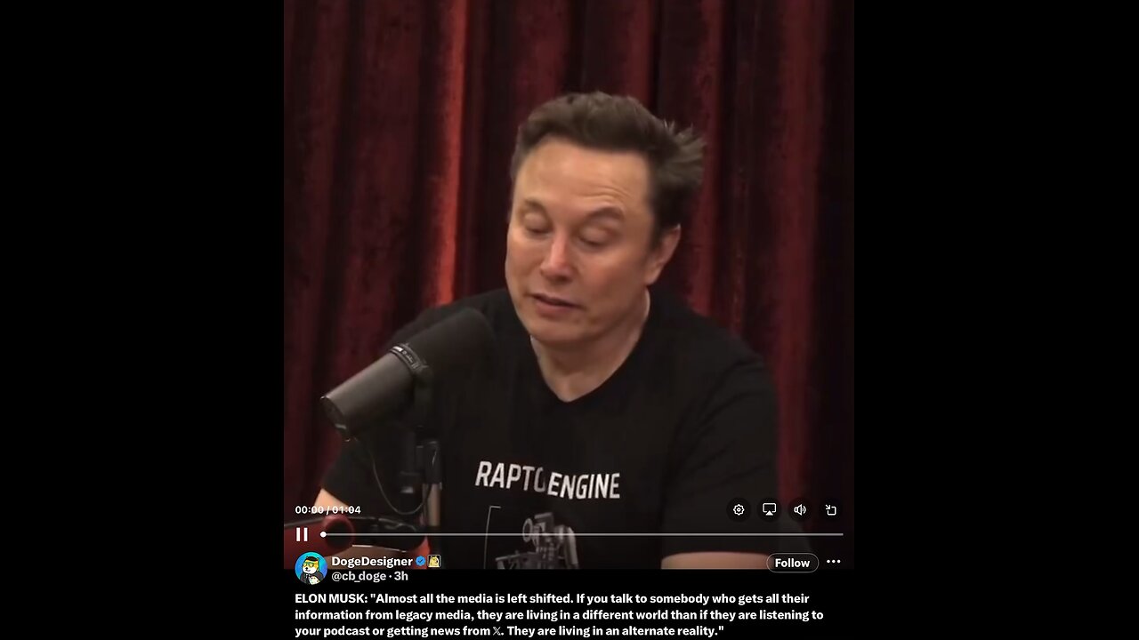 Elon on JRE (Clip) Partisan Media
