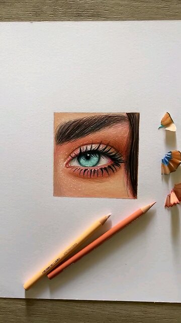Drawing Realistic eyes 🎨