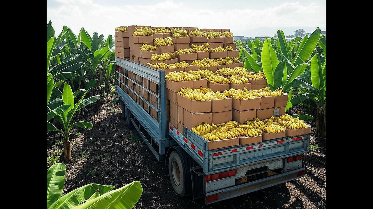 Bananas are Processed this way - Machine at Work