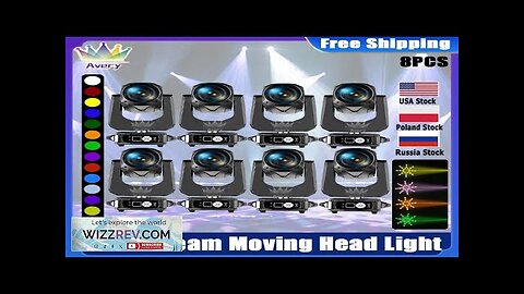 0 Tax 8Pcs Beam 10R 260W Moving Head Stage Light Prism Raibow Review