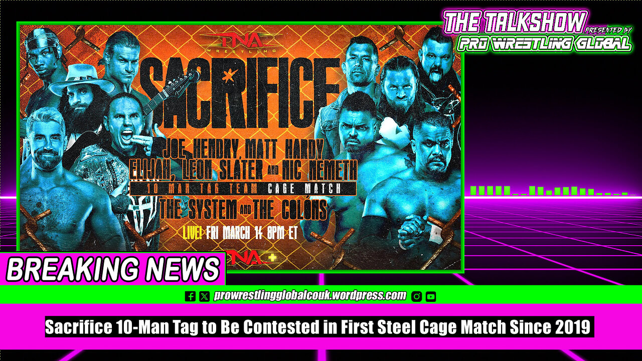 Sacrifice 10 Man Tag to Be Contested in First Steel Cage Match Since 2019