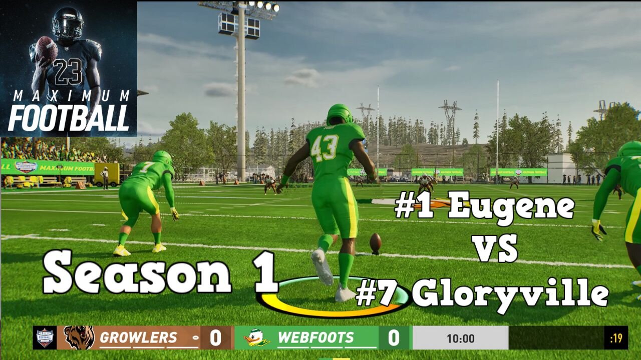 Maximum Football | Dynasty Mode Season 1 | Eugene VS Gloryville