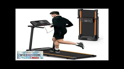 Folding Treadmill2.25HP12 HIIT Modes Compact Small Treadmill for Home OfficeSpace Saving Review