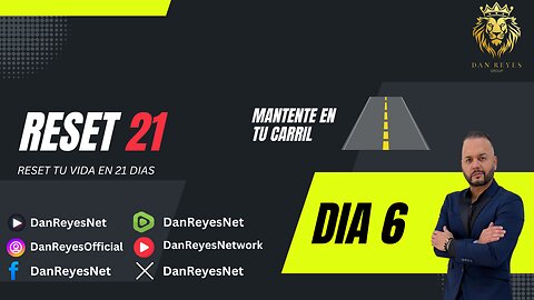 🚦 DIA 6 de 21 🚦 MANTENTE EN TU CARRIL #Enfoque #Reset21