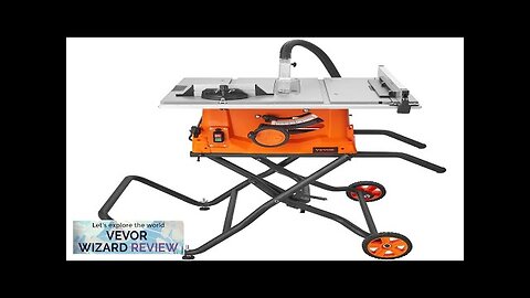 VEVOR 10" Table Saw w/ Stand Electric Cutting Machine 5000RPM 25-in Rip Review