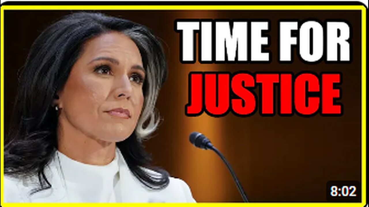 Tulsi just declared WAR on the DEEP STATE.