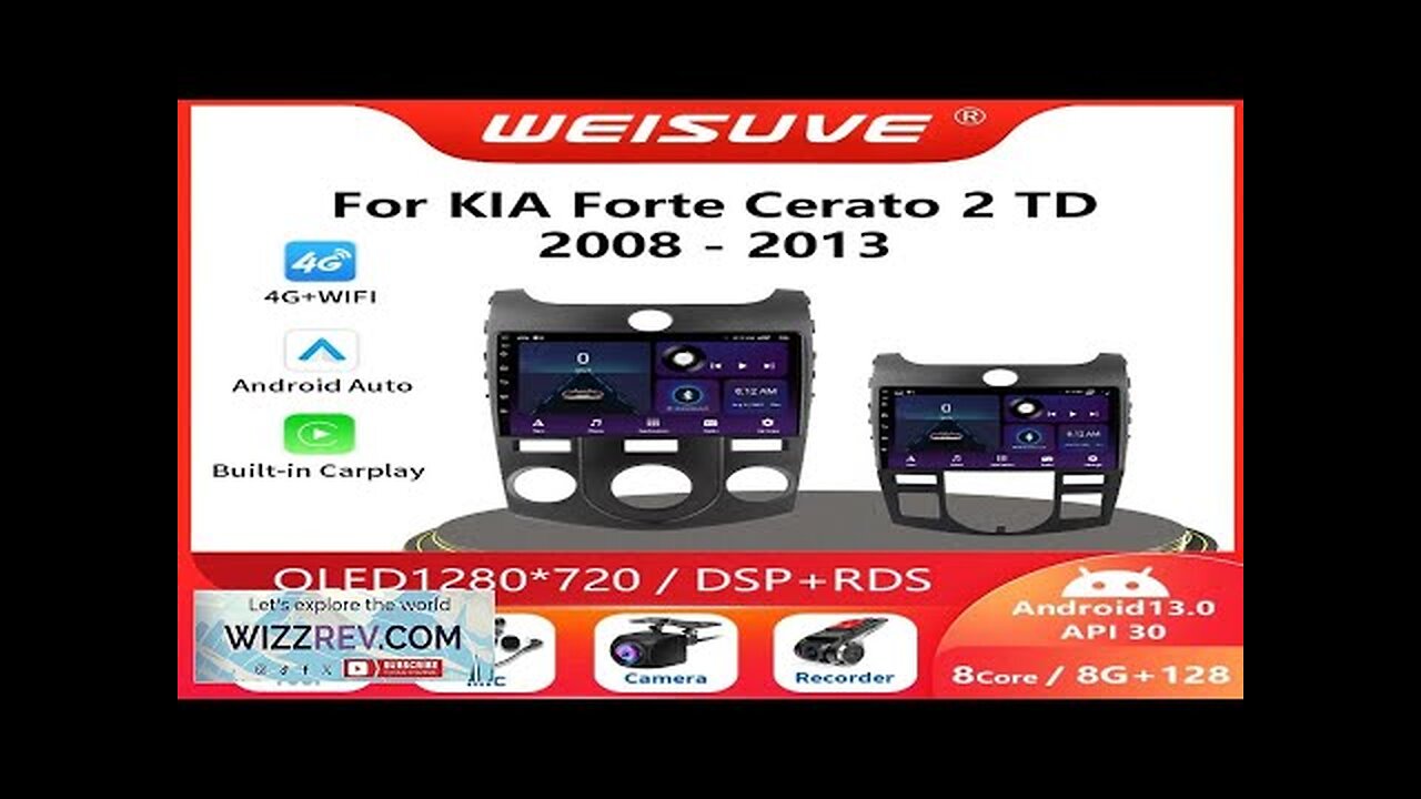 2Din Android13 auto Car Radio Multimedia Video Player For KIA Forte Cerato Review