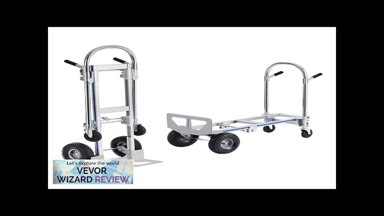 VEVOR Aluminum Hand Truck 2 in 1 800 lbs Load Capacity Heavy Review