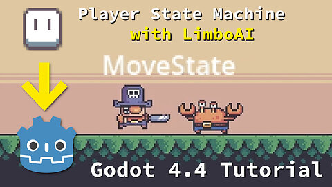 Control Player Character with LimboAI Hierarchical State Machine ~ Godot 4.4 Tutorial