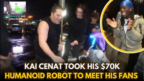 Kai Cenat’s $70K Robot Meets Fans at a Restaurant!