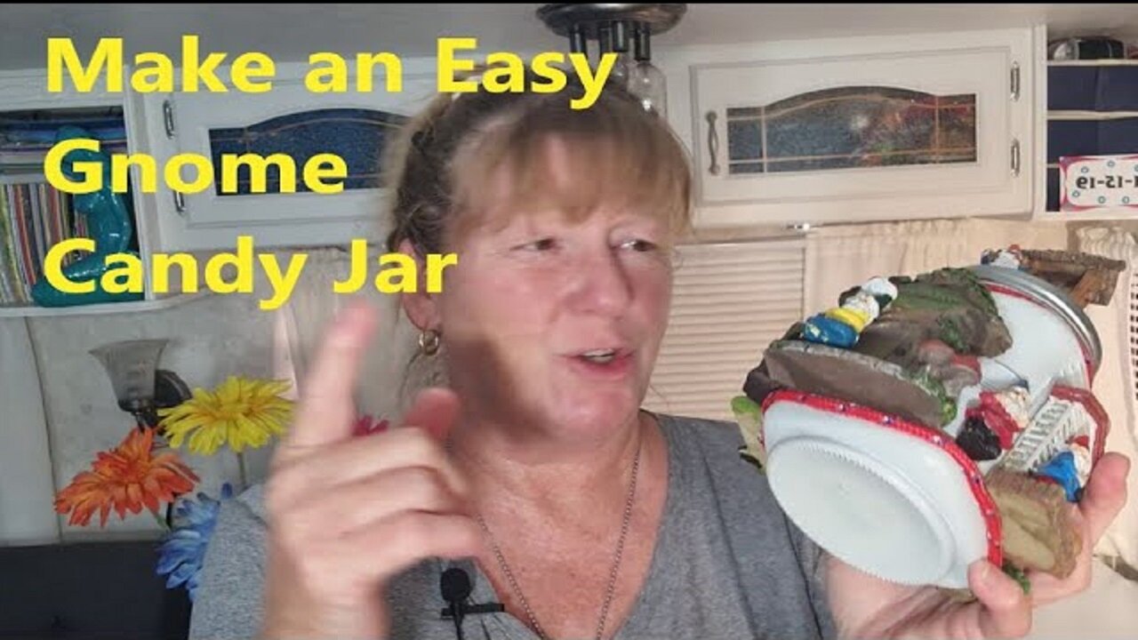 Gnome Candy or Coin Jar. It's easy to make and is great for gifting homemade candy.