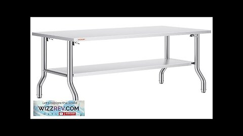 VEVOR Commercial Worktable Workstation 48 x 24 Inch Folding Commercial Prep Table Review