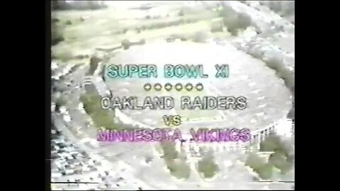 1977-01-09 Super Bowl XI Minnesota Vikings vs Oakland Raiders