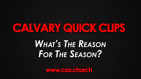 What's The Reason For The Season?