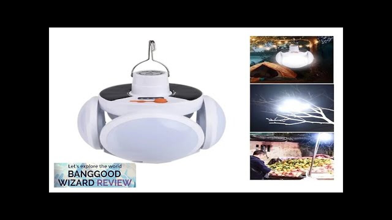 USB & Solar Rechargeable LED Football-shaped Night Light Outdoor Bulb Light Camping Review