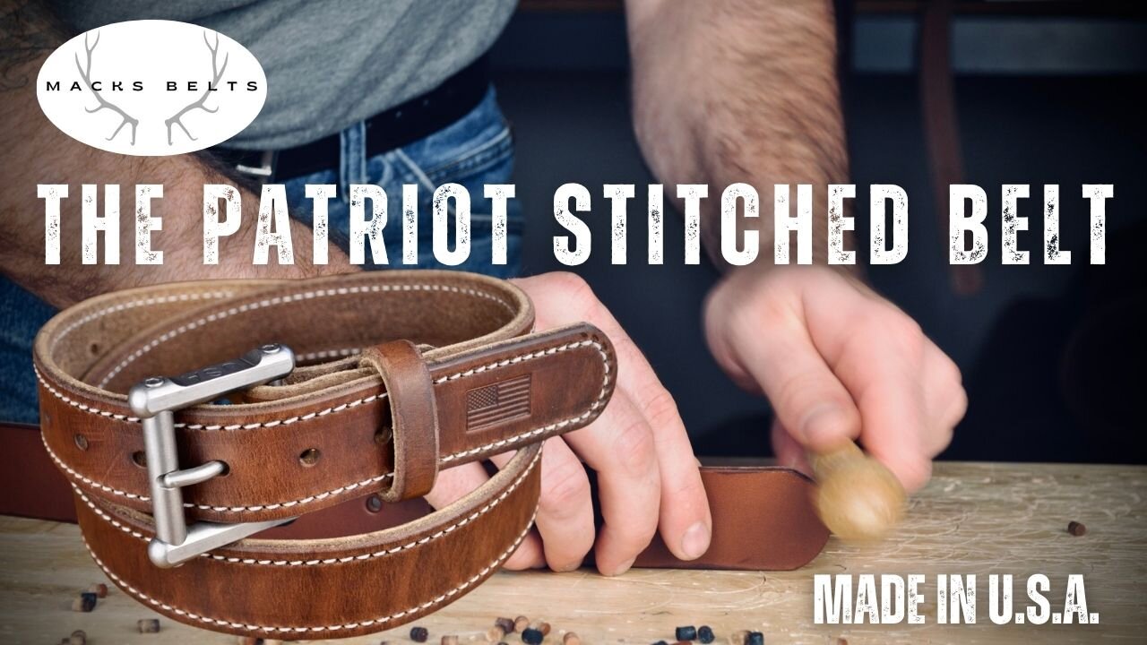 Macks Belts: The Patriot Stitched Belt | Navy SEAL Belt Company | Made in U.S.A.