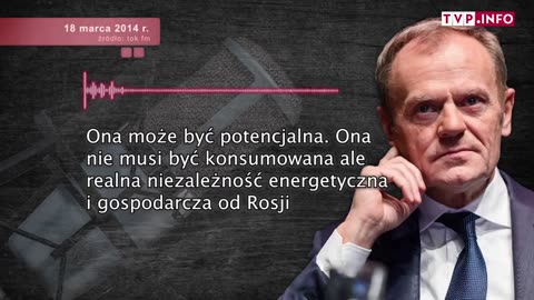 Wiecie, że Donald Tusk już po Krymu przez Rosję był przerażony, że „gdyby w