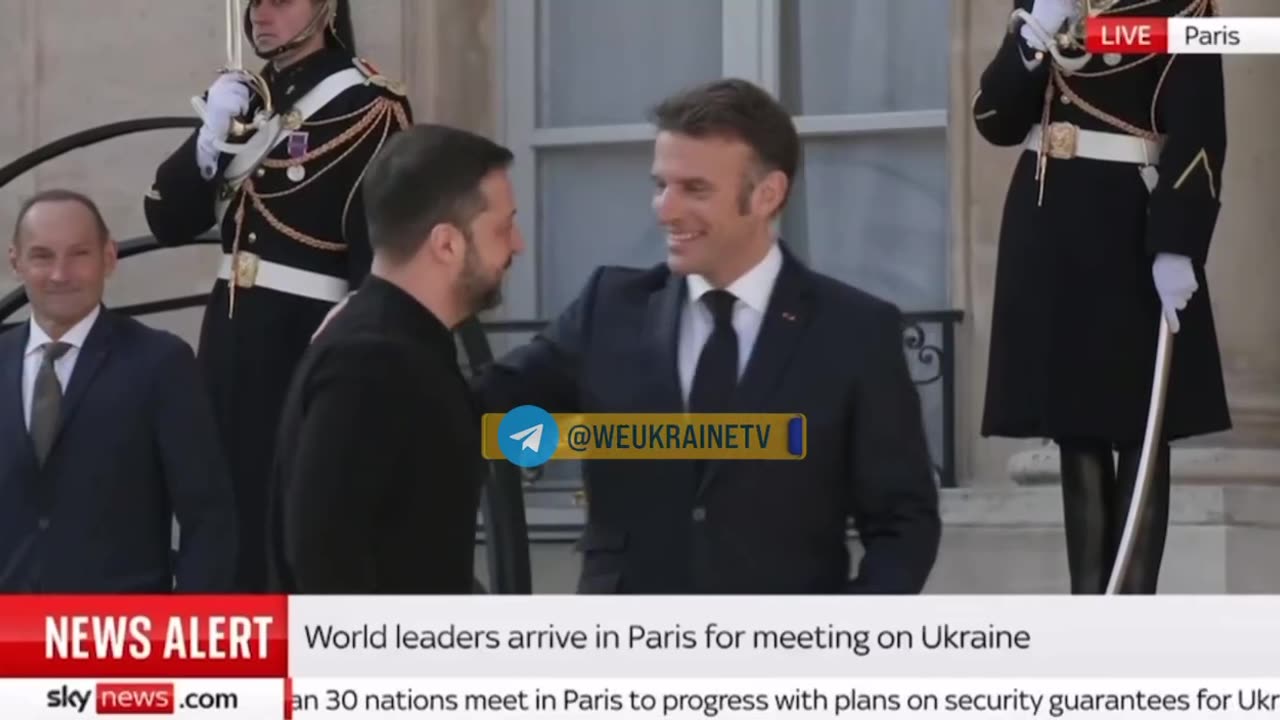 Zelensky arrived at the inaugural summit of the "Coalition of the Willing" in Paris