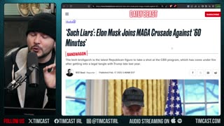 Democrat Swamp IMPLODES, CBS Runs DAMAGE Control For Democrats, Gets ROASTED By Elon | Timcast LIVE