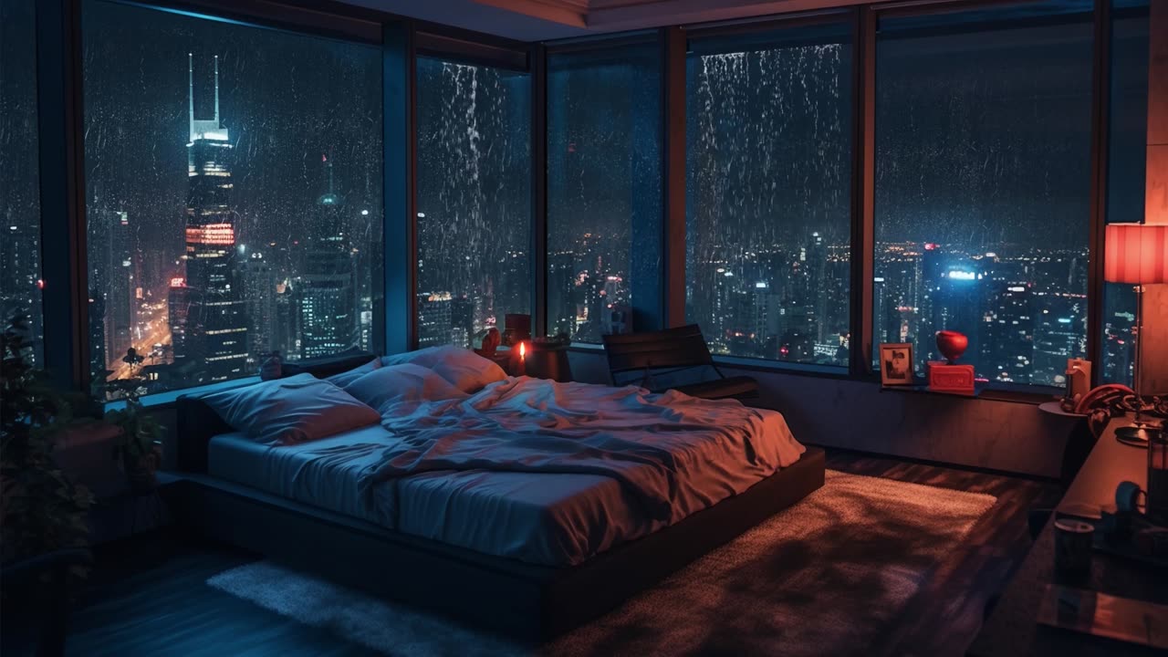 Rain Ambience Sounds With Music. Great For Focusing, Relaxing and Sleeping.