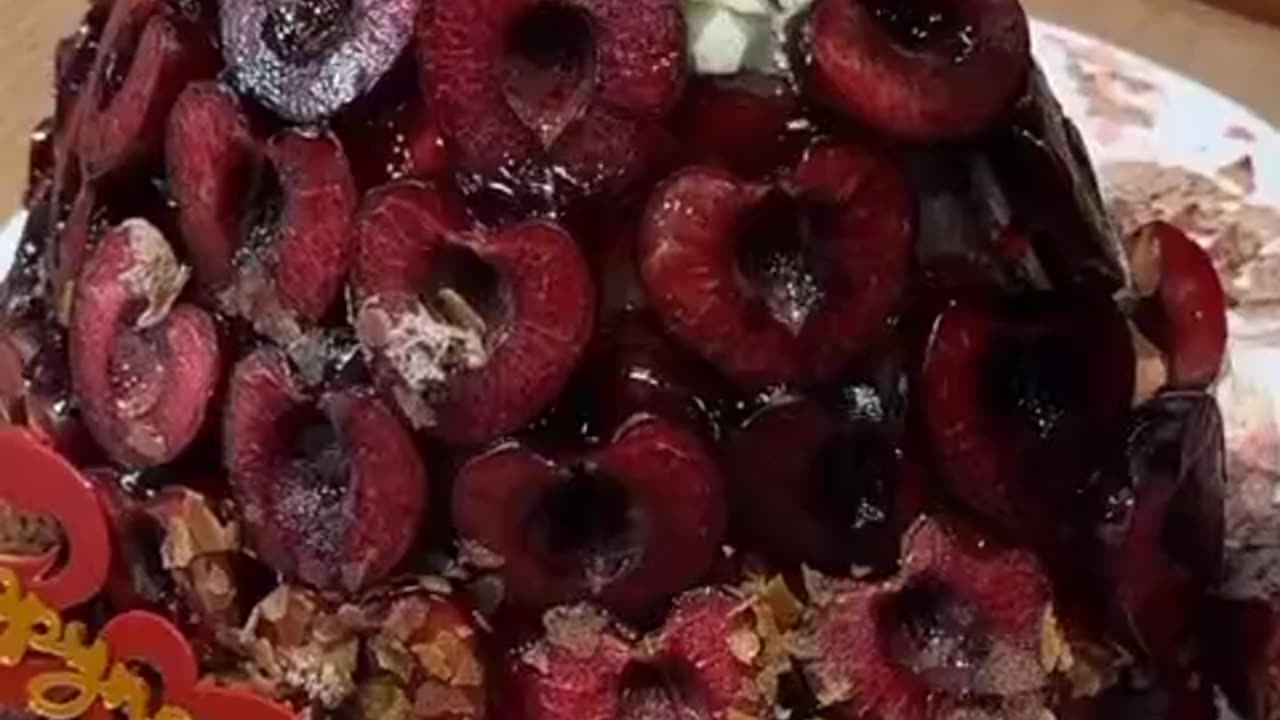 Cherry Dome Cake Recipe | Unique Chocolate & Cherry Cake | Trendy Dessert Idea