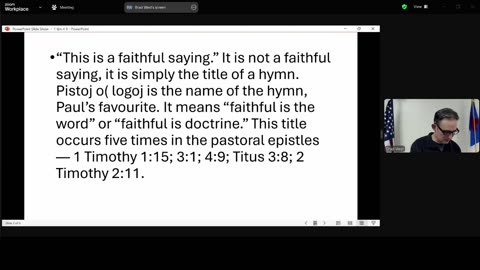 1 Timothy 4:9 Faithfulness of God