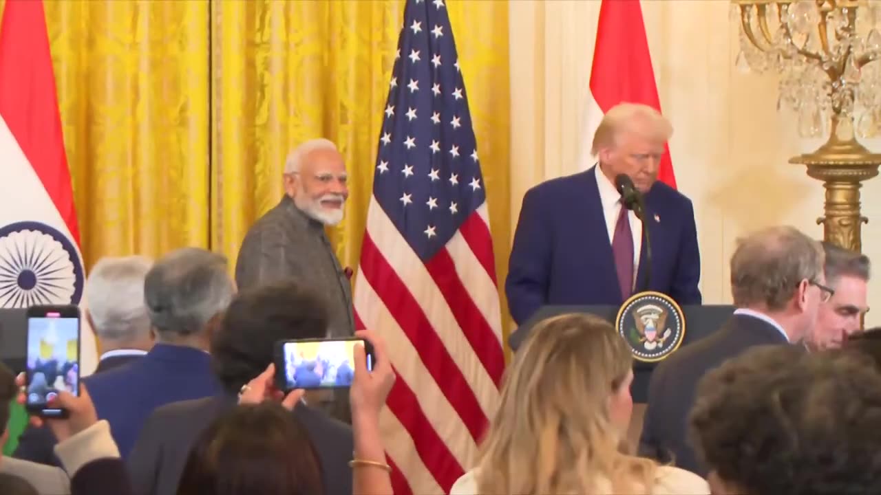 Trump and Modi meeting at white house