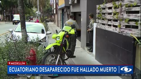 Ecuatoriano reportado como desaparecido en Medellín fue hallado sin vida