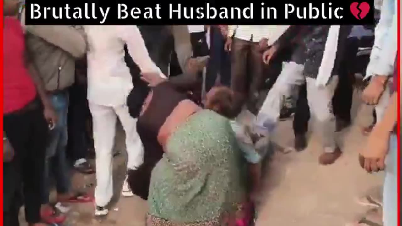 💔 Shocking! Woman & Her Lover Brutally Beat Husband in Public 💔