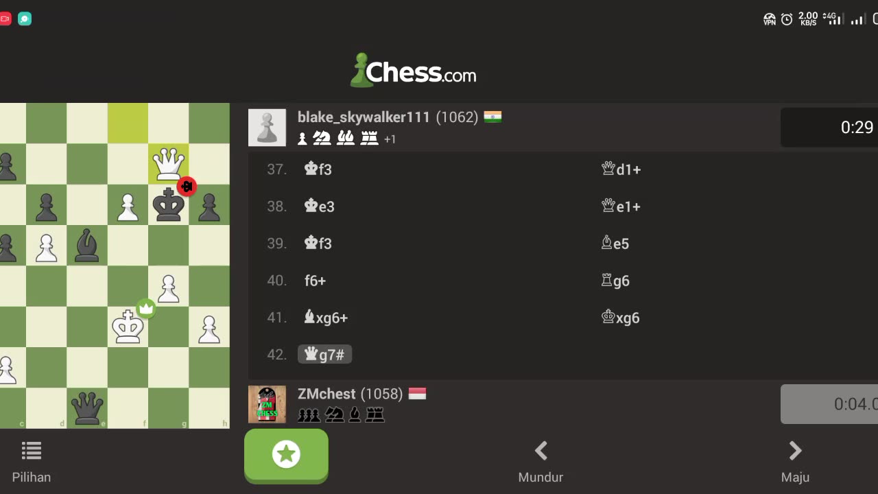at first i will lose and the remaining minutes are 4 seconds