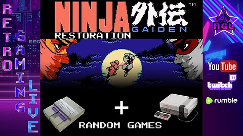Ninja Gaiden NES Restoration (more NES/SNES after) | Stream contains +25% tariffs (fake)