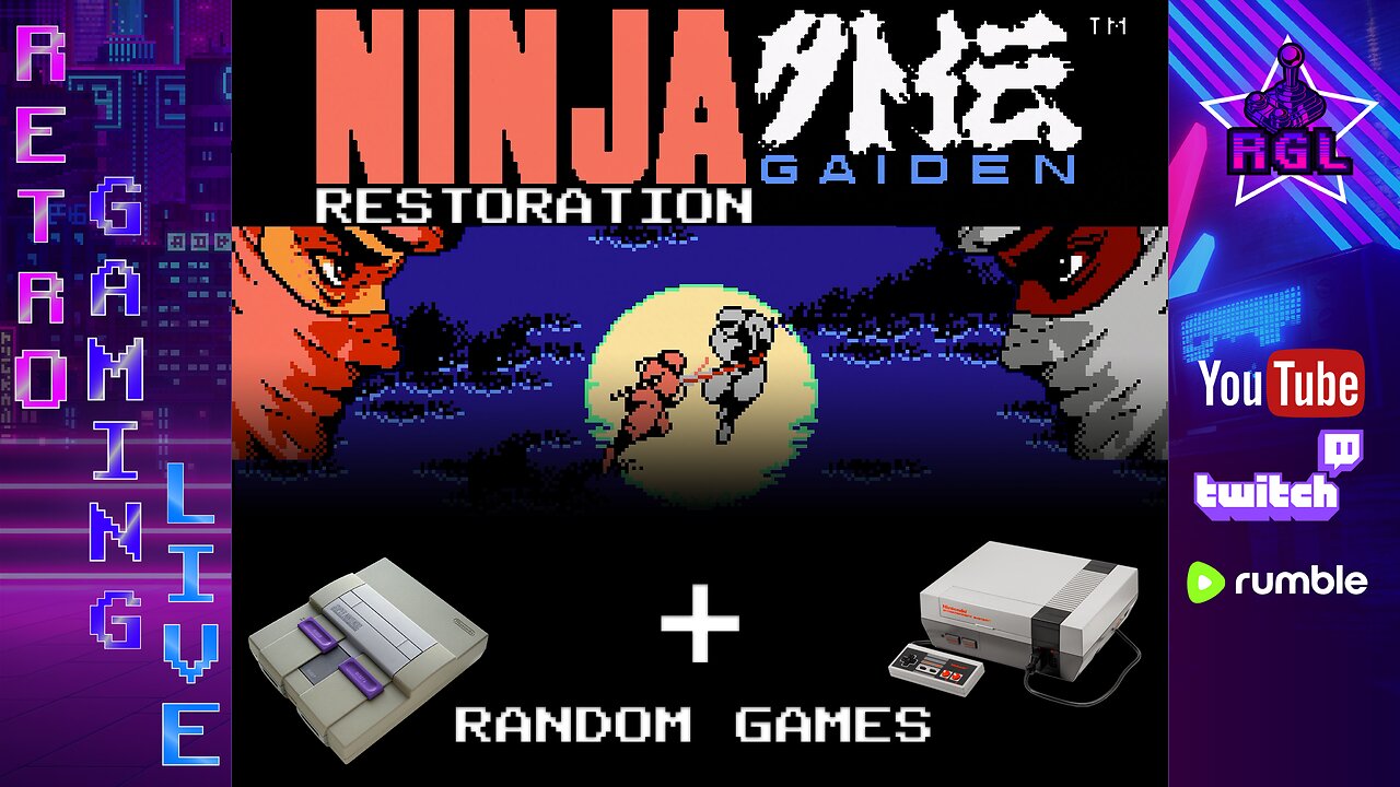 Ninja Gaiden NES Restoration (more NES/SNES after) | Stream contains +25% tariffs (fake)