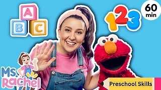 Ms Rachel & Elmo Get Ready For School - ABC Song, Numbers, Colors - Toddler & Preschool Learning