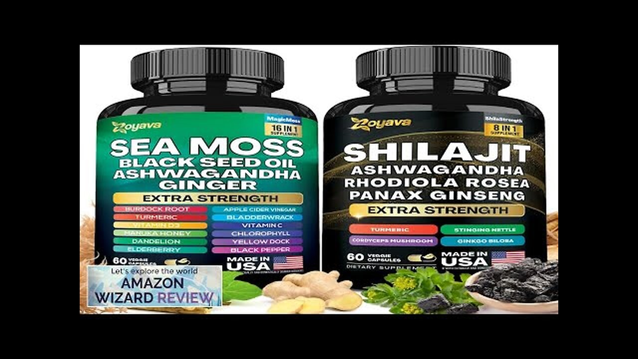 Zoyava Dynamic Vitality Bundle Sea Moss 7000mg Black Seed Oil 4000mg Review