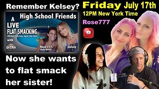 Flat Smacking Kelsey's Sister with Rose777 and David Weiss