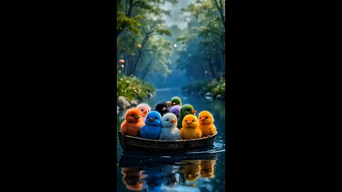cute chicks in boat