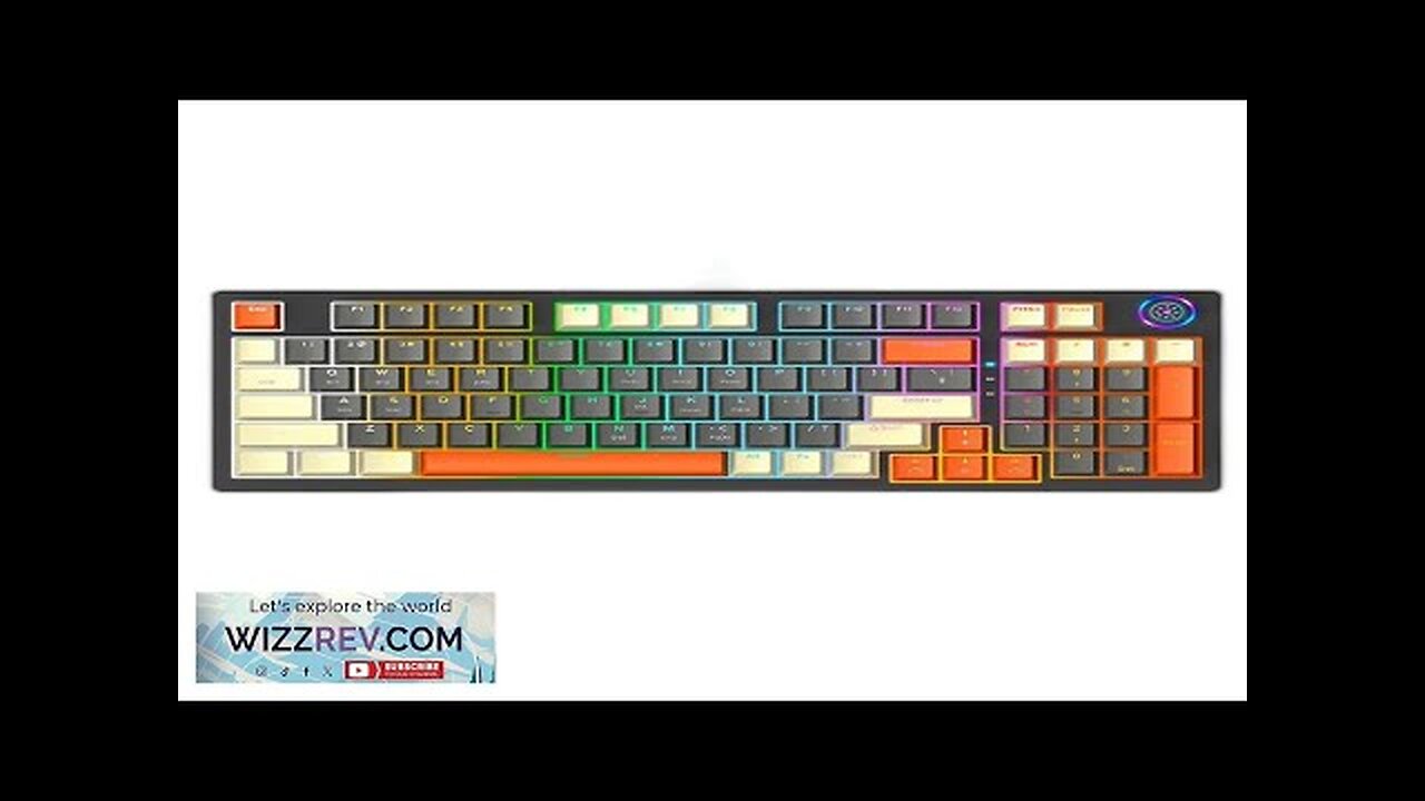 AIGUOXIN GK807 Tri-mode Mechanical Keyboard 96 Keys Hot Swappable Blue Switch RGB Review