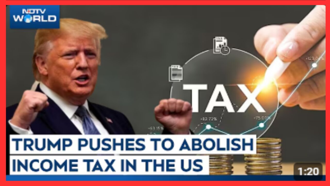 Donald Trump Latest News | US President Donald Trump Proposed Abolishing Income Tax For US Citizens